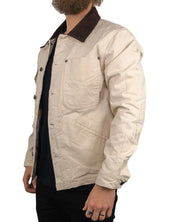 Iron & Resin - Canvas Jacka med knappar - Bronson - Off White