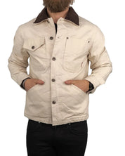 Iron & Resin - Canvas Jacka med knappar - Bronson - Off White