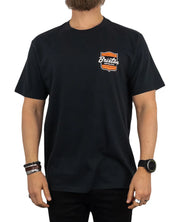 Brixton - T-Shirt med Ryggtryck - Brooker Certified - Svart