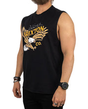 Brixton - Linne Muscle Tank - Keller Örn - Svart