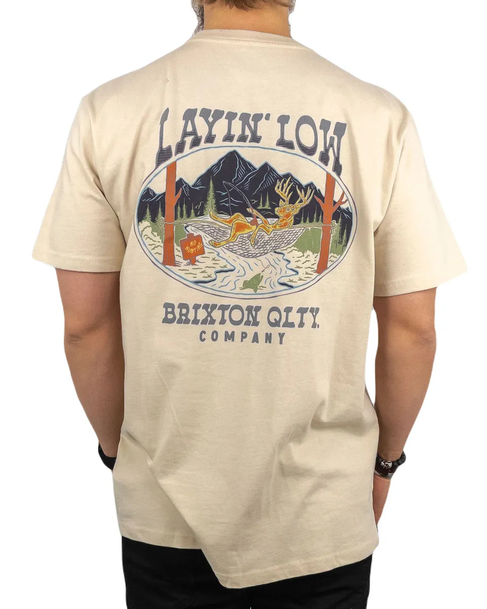 Brixton - Layin Low T-shirt - Standard - Natur