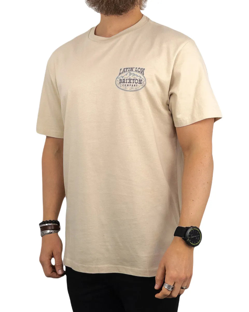 Brixton - Layin Low T-shirt - Standard - Natur