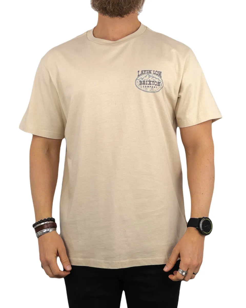 Brixton - Layin Low T-shirt - Standard - Natur