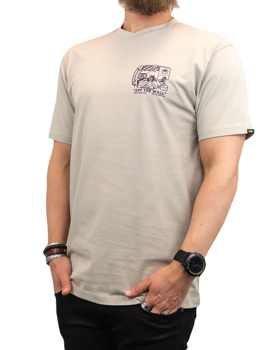Vans - T-Shirt - Budbil tryck - Out for delivery - Beige