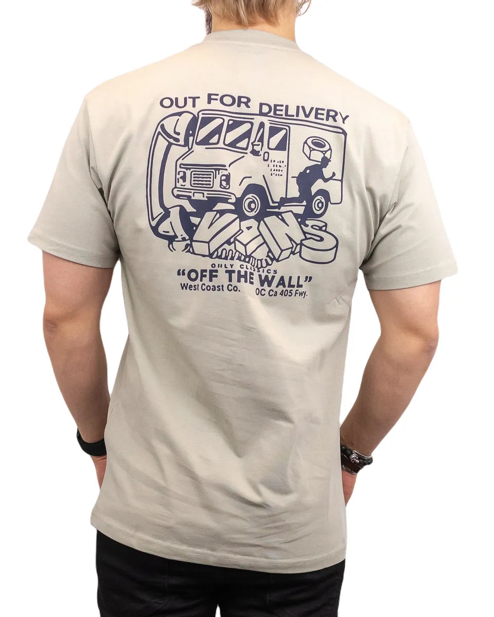 Vans - T-Shirt - Budbil tryck - Out for delivery - Beige