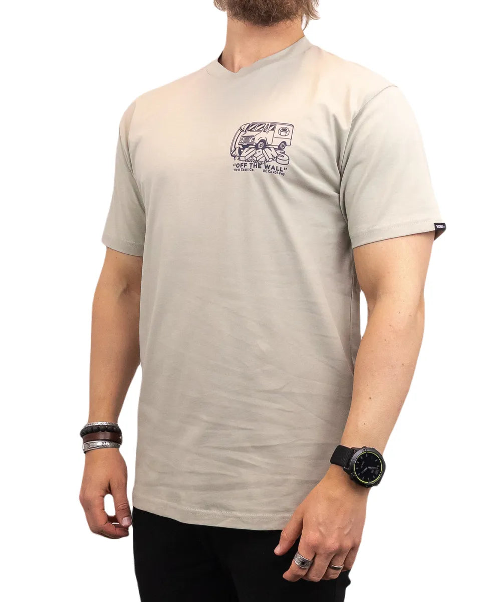 Vans - T-Shirt - Budbil tryck - Out for delivery - Beige