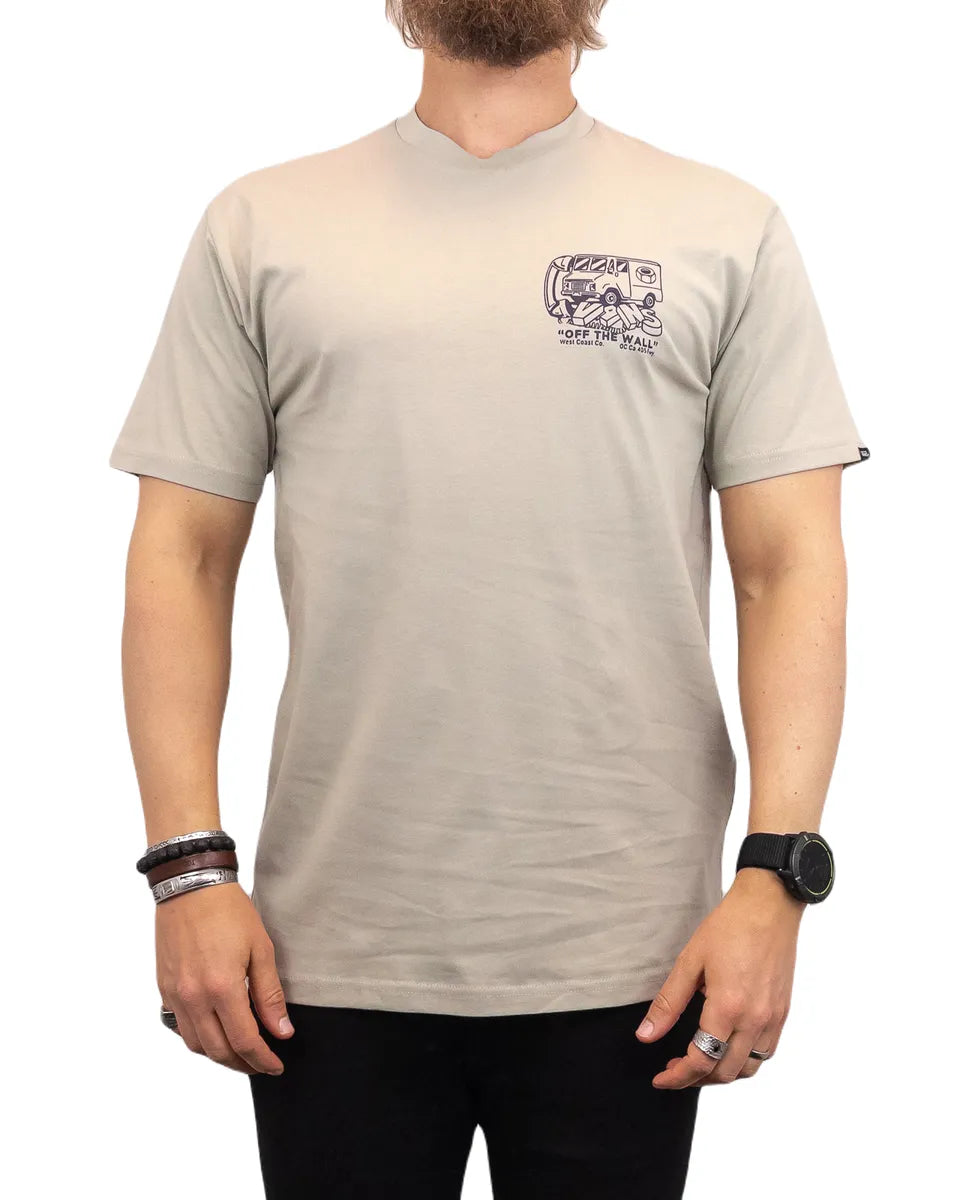 Vans - T-Shirt - Budbil tryck - Out for delivery - Beige