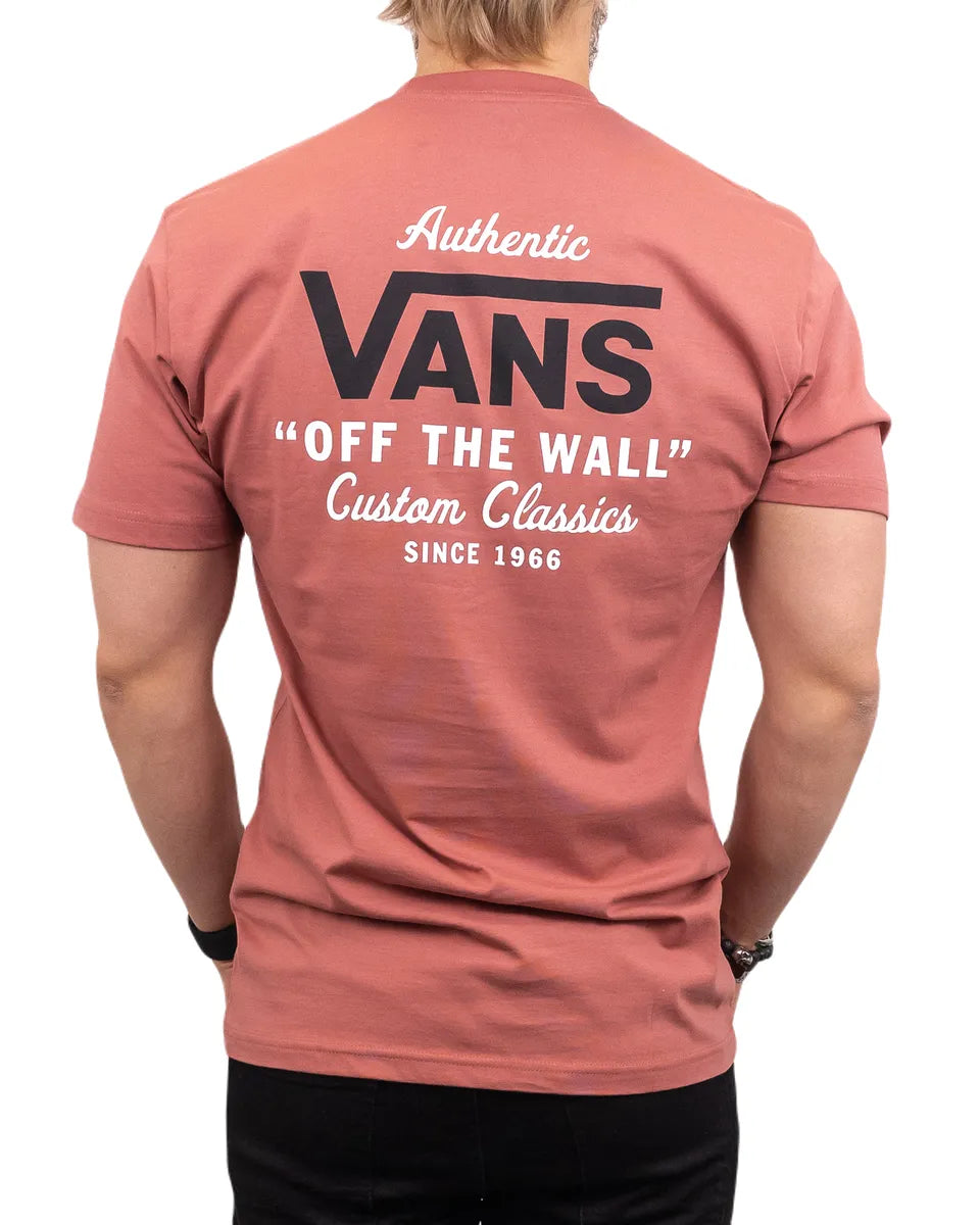 Vans - T-Shirt med Ryggtryck - Holder Street Custom Classics - Rosa