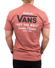Vans - T-Shirt med Ryggtryck - Holder Street Custom Classics - Rosa