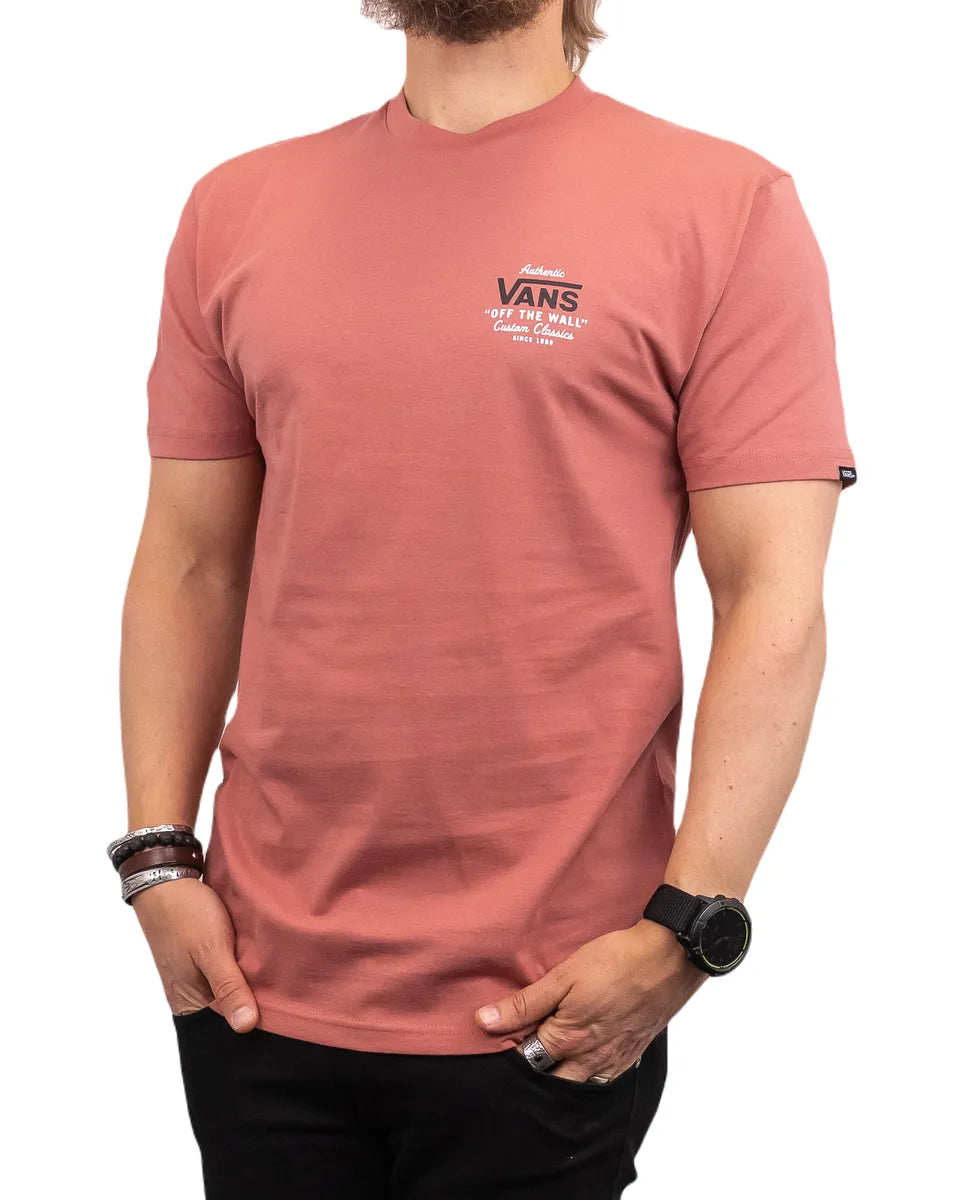 Vans - T-Shirt med Ryggtryck - Holder Street Custom Classics - Rosa