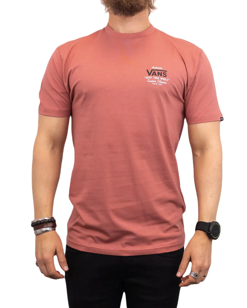 Vans - T-Shirt med Ryggtryck - Holder Street Custom Classics - Rosa