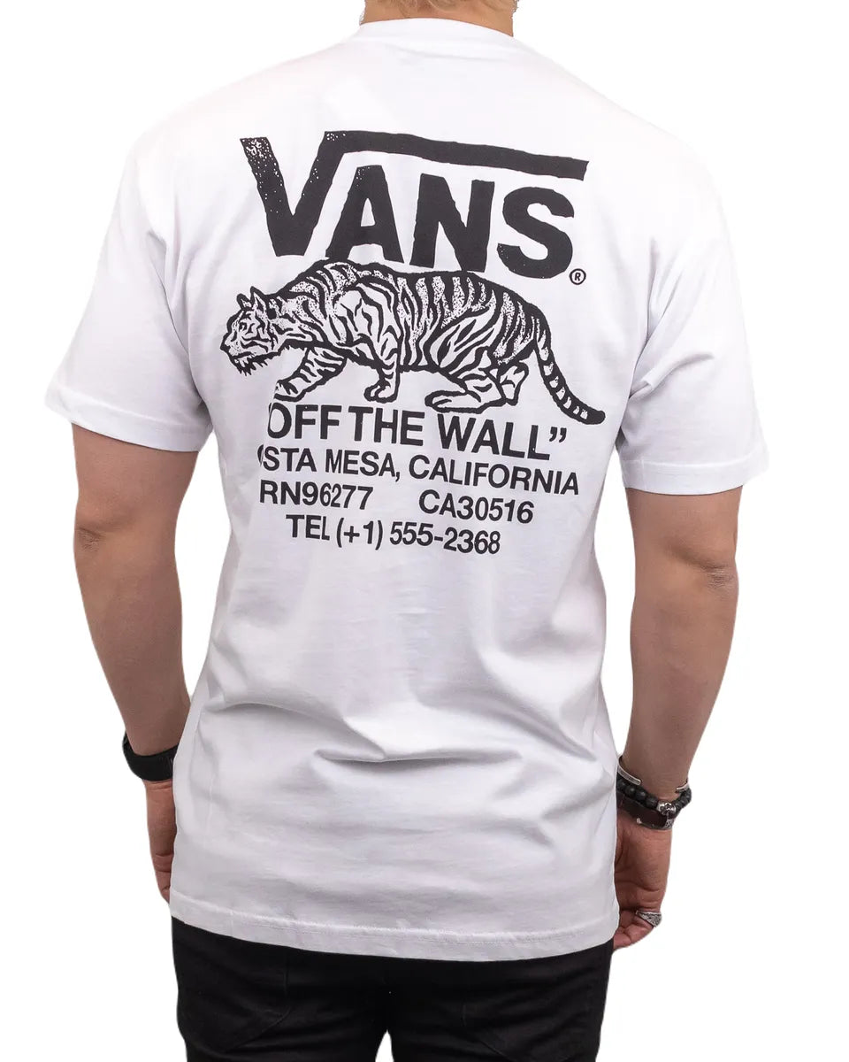 Vans - T-Shirt Tiger Print - Sneaky SS - Vit