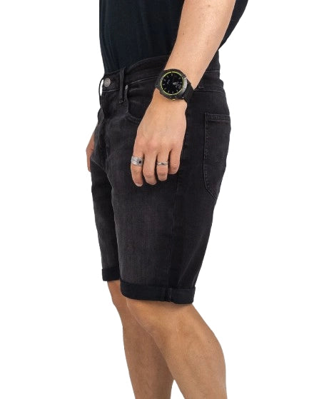 Lee - Jeans Shorts - 5 Pocket - Svart