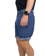 Wrangler - Jeans Shorts - Frontier Dark Stone - Blå