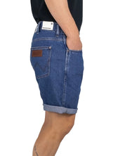 Wrangler - Jeans Shorts - Frontier Dark Stone - Blå