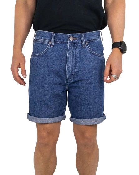 Wrangler - Jeans Shorts - Frontier Dark Stone - Blå