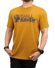 Fjällräven - T-Shirt med Bröstryck - Lush Logo - Brun
