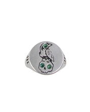 Jernhest - Crona Ring med Sten - Silver