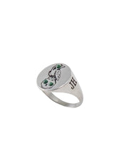 Jernhest - Crona Ring med Sten - Silver