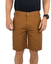 Carhartt - Stretch Duck Double Front Carpenter Shorts - Canvas Shorts - Brun
