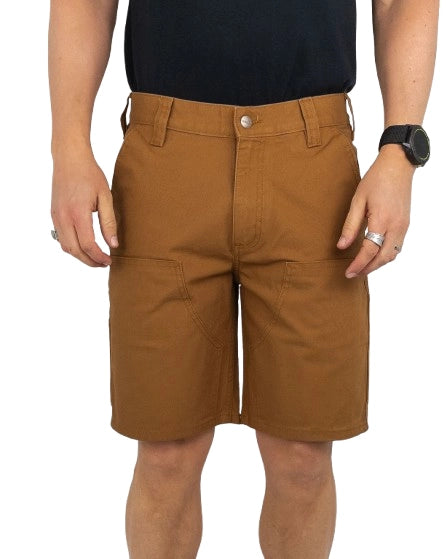 Carhartt - Stretch Duck Double Front Carpenter Shorts - Canvas Shorts - Brun