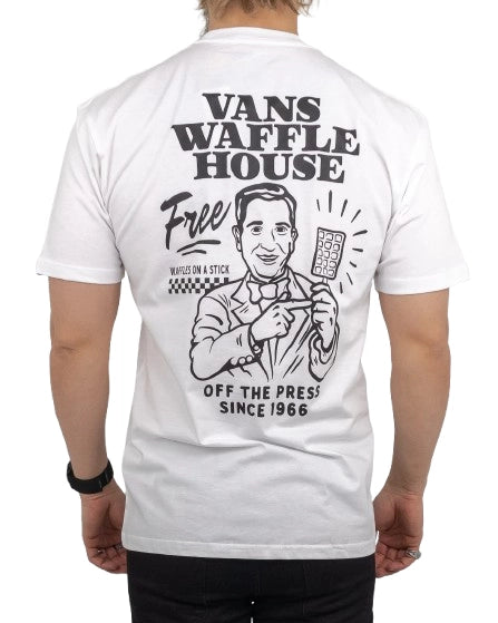 Vans - T-Shirt - Waffle House Death Grip - Vit
