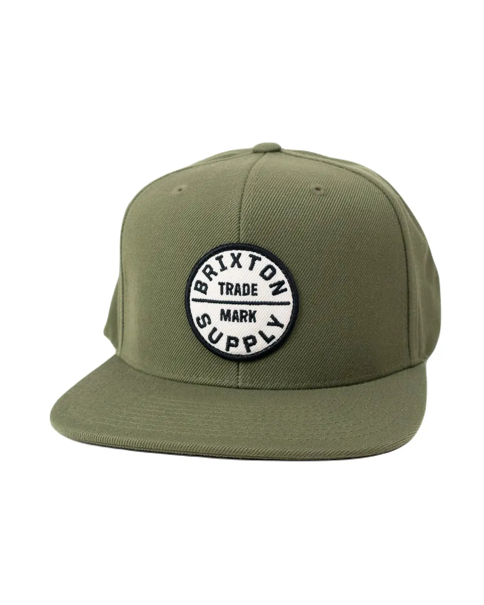 Brixton - Keps - Oath III Snapback - Oliv Grön