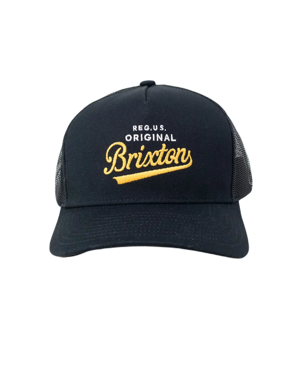 Brixton - Keps - Postal C Netplus - Svart/Gul