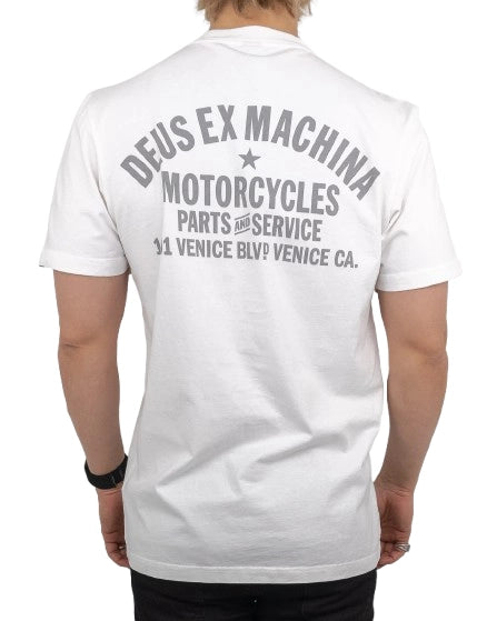Deus Ex Machina - T-Shirt - Venice Adress - Vit