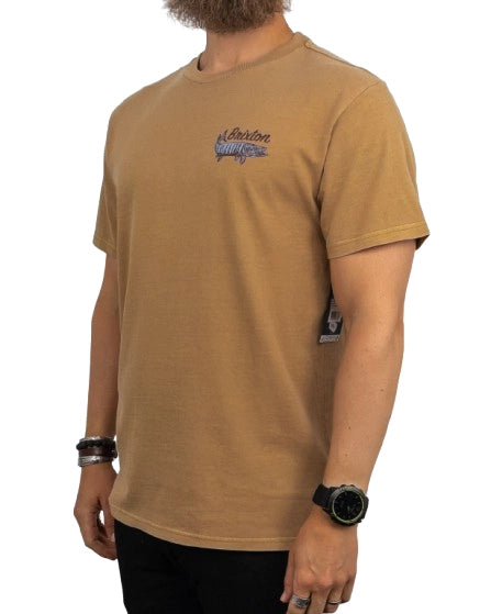 Brixton - T-Shirt - Gädda Muskie - Brun