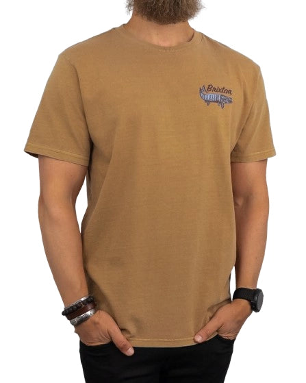 Brixton - T-Shirt - Gädda Muskie - Brun