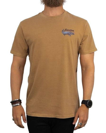 Brixton - T-Shirt - Gädda Muskie - Brun
