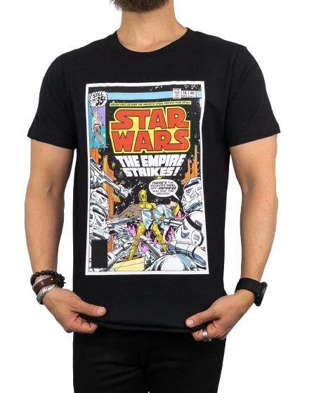 Band Tee - T-Shirt - Star Wars - The Empire Strikes - Svart