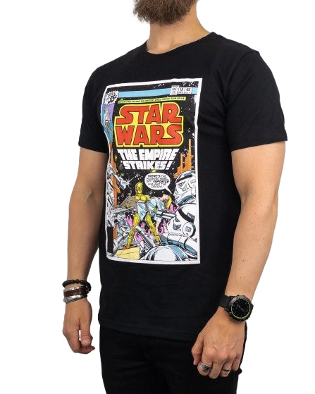 Band Tee - T-Shirt - Star Wars - The Empire Strikes - Svart