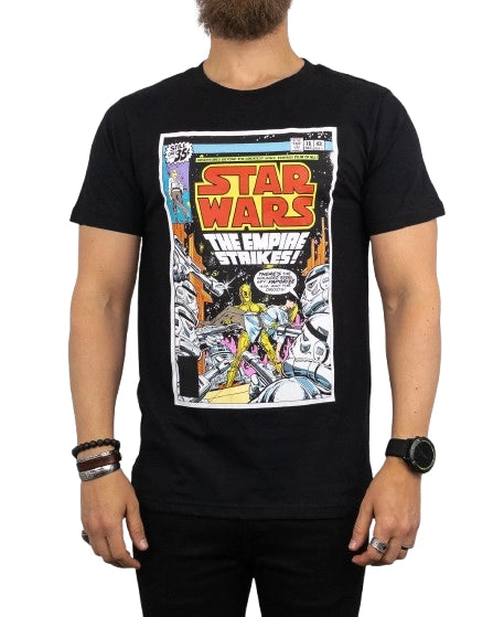 Band Tee - T-Shirt - Star Wars - The Empire Strikes - Svart