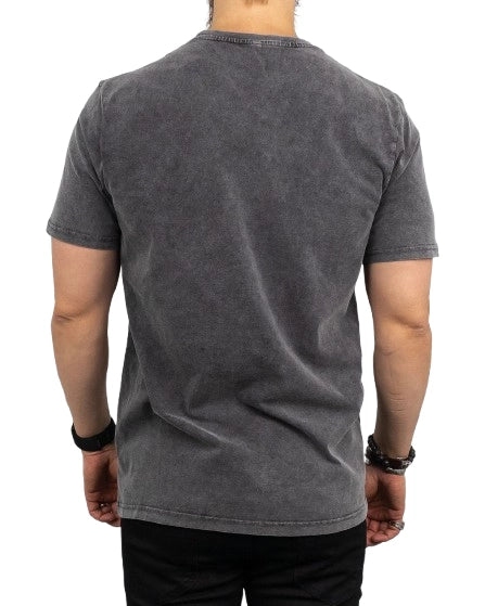 Band Tee - T-Shirt - Willie Nelson - Outlaw - Tvättad Grå