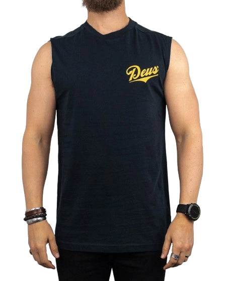 Deus Ex Machina - Linne med Ryggtryck - Phase Muscle - Svart