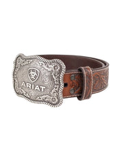 Ariat - Broderat Cowboy Bälte med Buckle - Brun