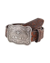 Ariat - Broderat Cowboy Bälte med Buckle - Brun