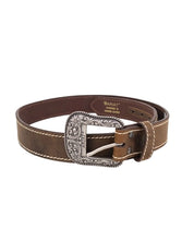 Ariat - Läderbälte med Western Spänne - Brun