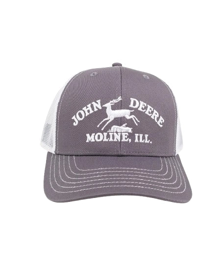 John Deere - Trucker Keps - Moline - Grå/Vit