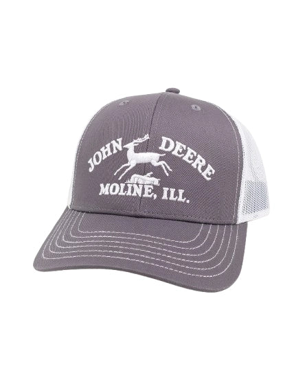 John Deere - Trucker Keps - Moline - Grå/Vit