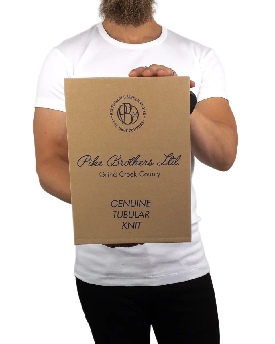 Pike Brothers - 2 Pack T-Shirt - 1947 Rundhals set - Vit