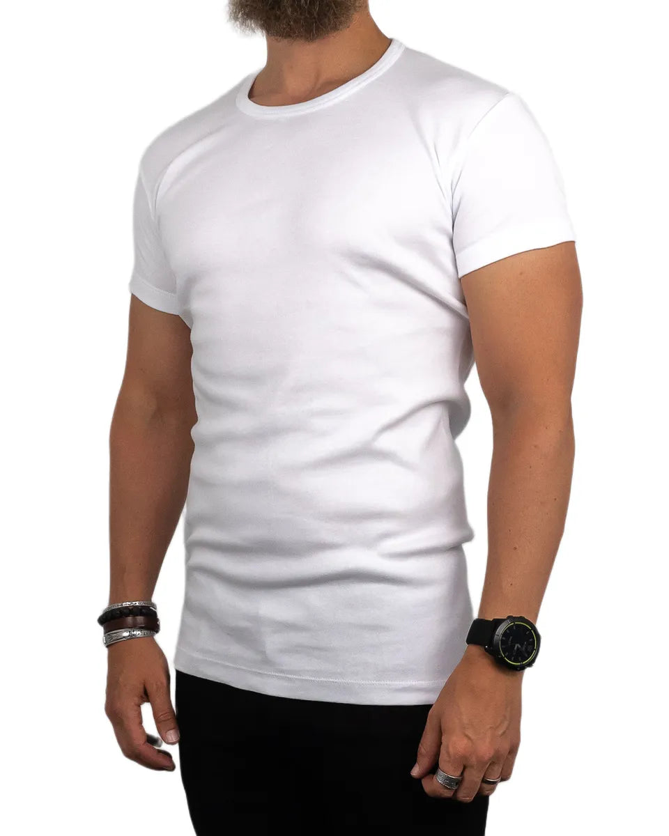 Pike Brothers - 2 Pack T-Shirt - 1947 Rundhals set - Vit