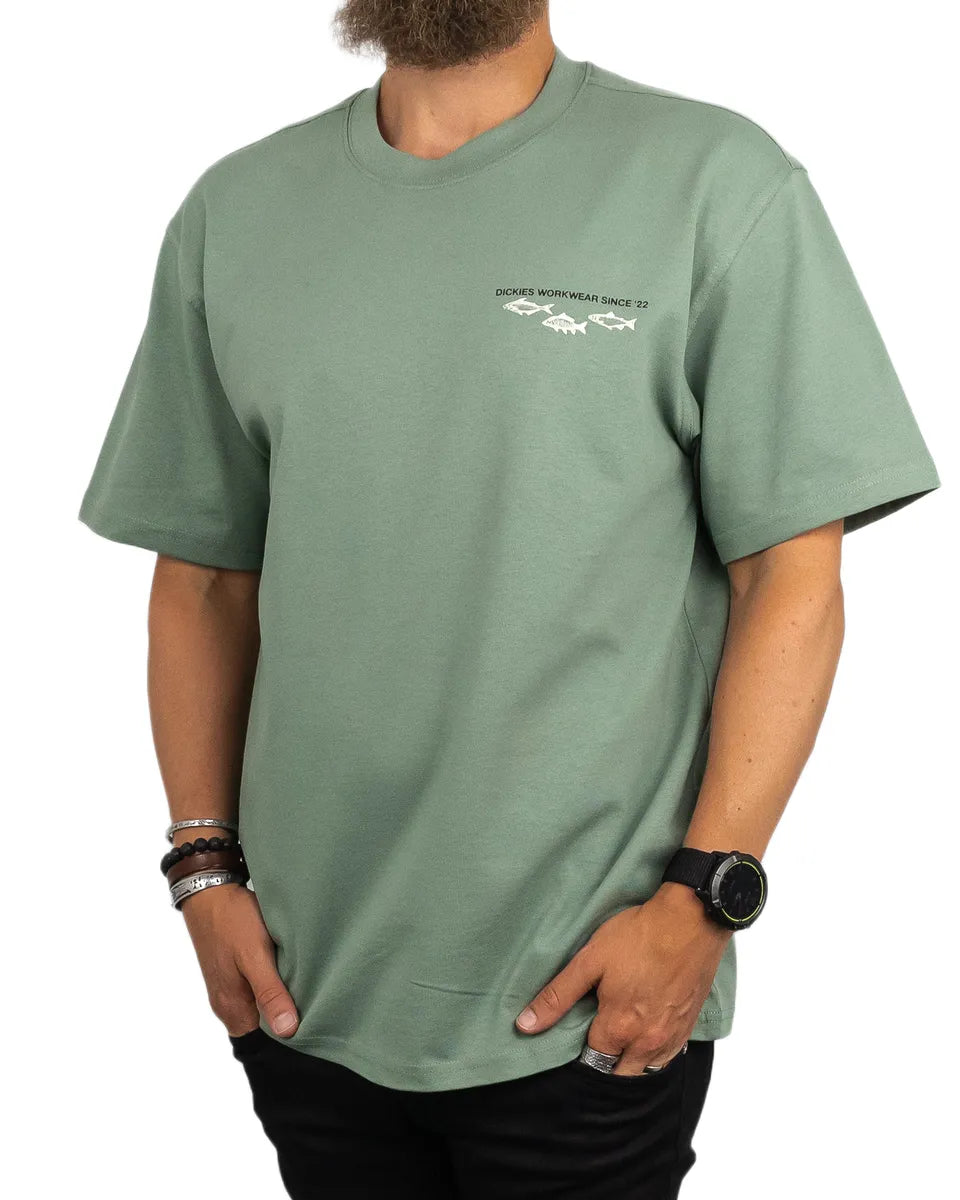Dickies - T-Shirt Fiskar - Laryville - Grön
