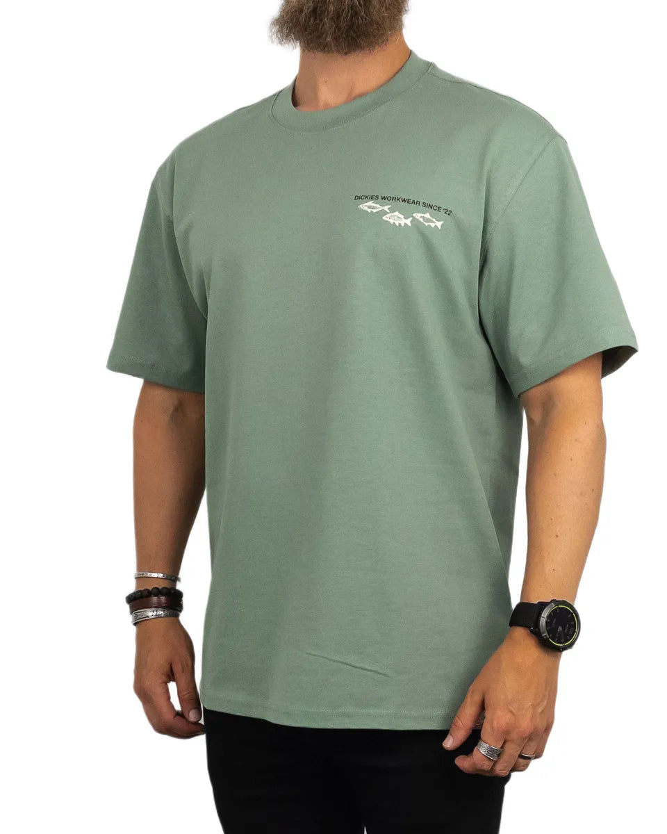 Dickies - T-Shirt Fiskar - Laryville - Grön
