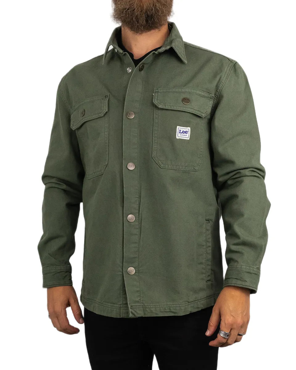 Lee - Canvas Workwear Jacka - Overshirt - Grön