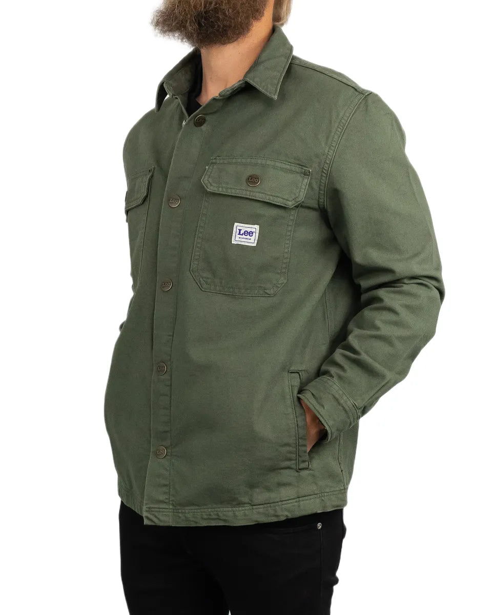 Lee - Canvas Workwear Jacka - Overshirt - Grön