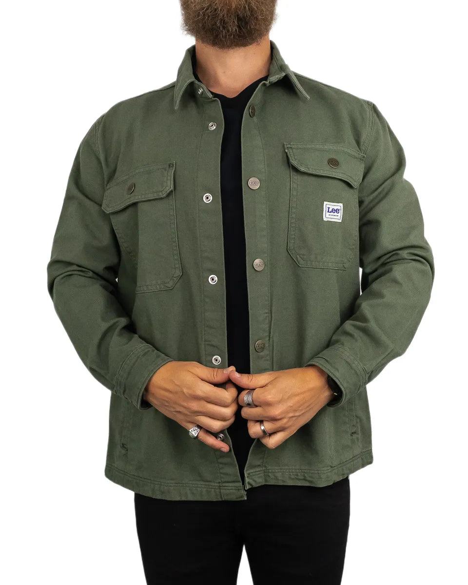 Lee - Canvas Workwear Jacka - Overshirt - Grön