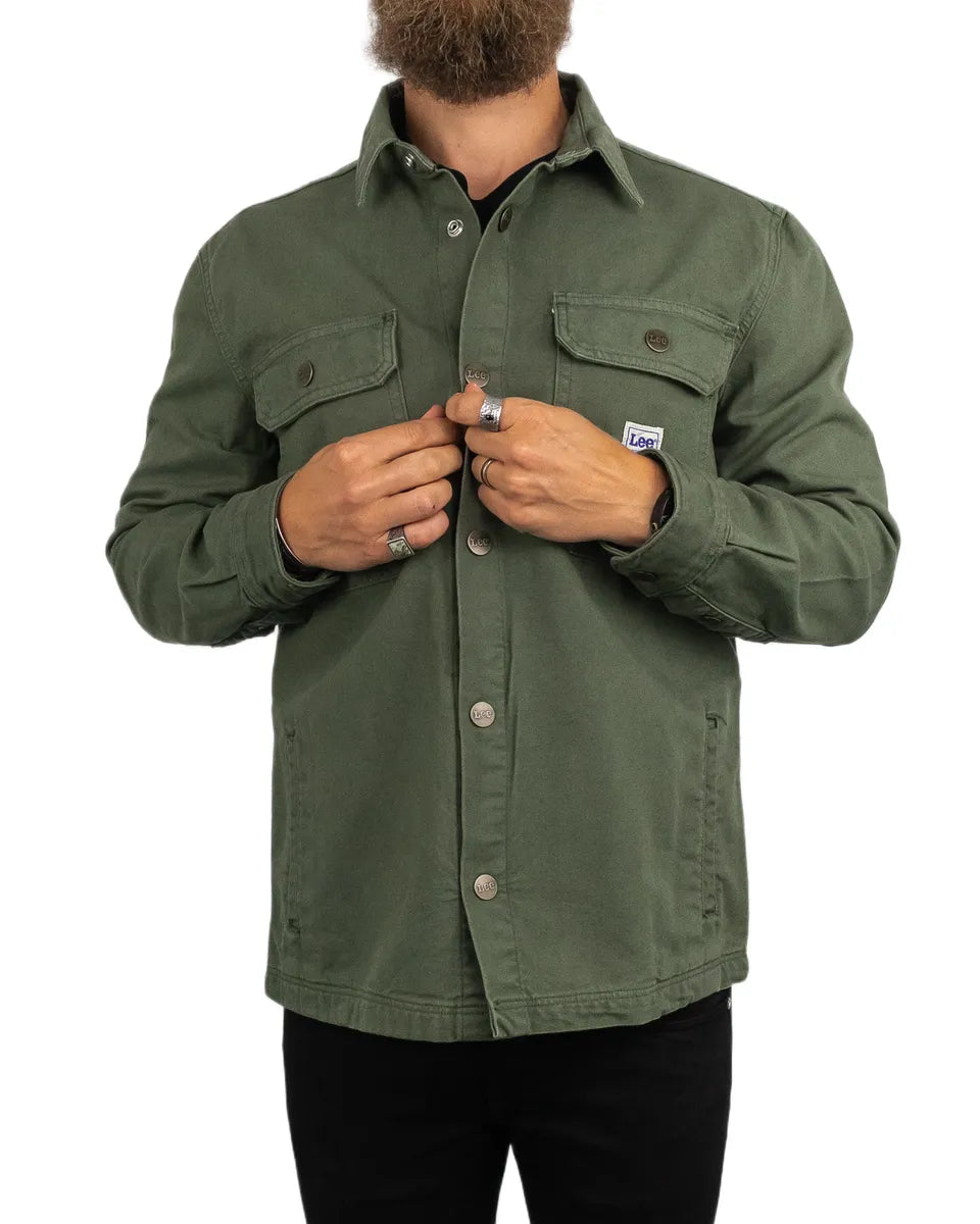 Lee - Canvas Workwear Jacka - Overshirt - Grön